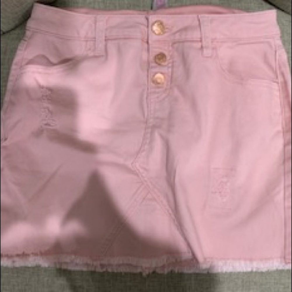 Justice Girls Denim Skirt (pink)